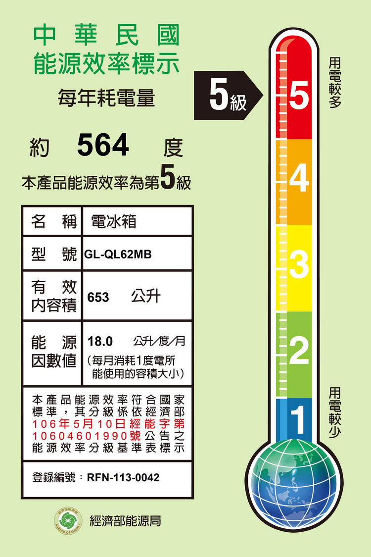 LG冰箱GL-QL62MB