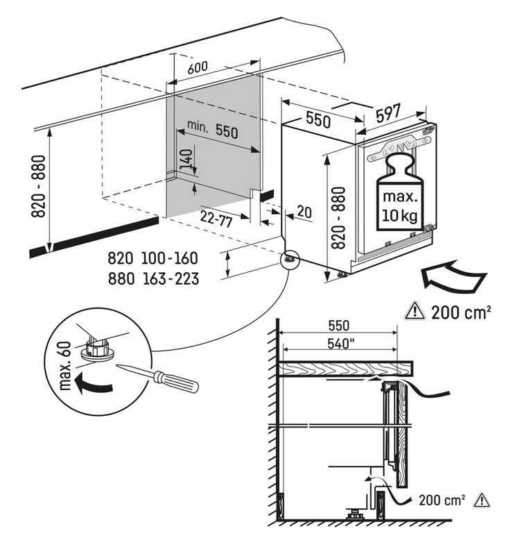 利勃冷藏櫃SUIK1510